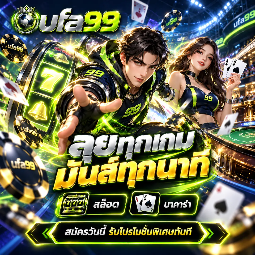 ufa99 ลุยทุกเกม มันส์ทุกนาที สล็อตและบาคาร่า สมัครวันนี้รับโปรโมชั่นพิเศษทันที
